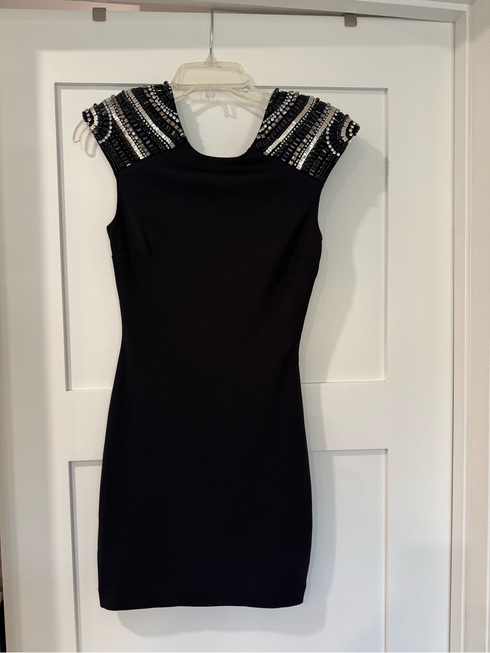 Ever New Black Sequin Mini Dress - XS